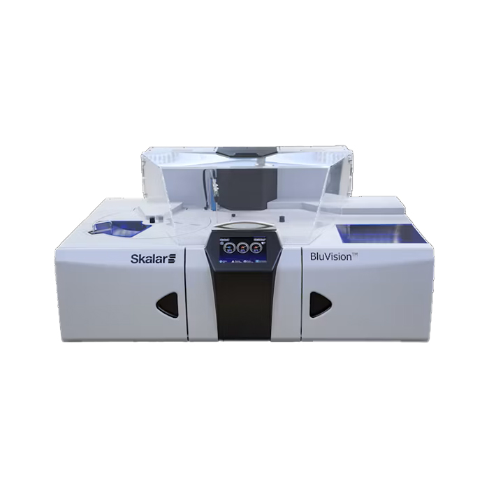 Skalar BluVision benchtop analyzer with clear upper panel.